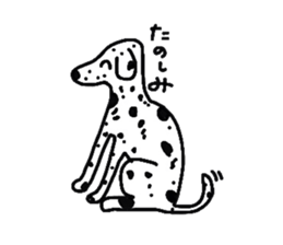 Bull Terrier and Dalmatian sticker #2370609