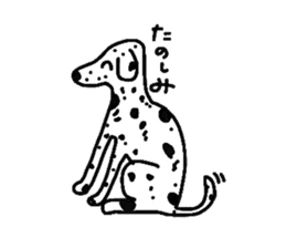 Bull Terrier and Dalmatian sticker #2370609
