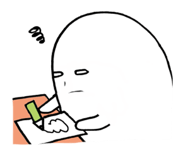 White thing in a hall sticker #2371057