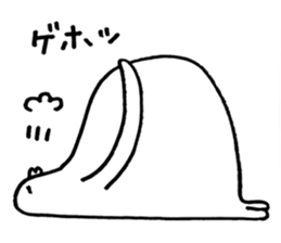 White thing in a hall sticker #2371058