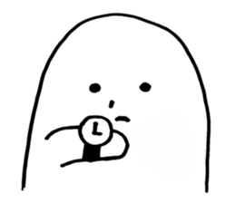 White thing in a hall sticker #2371061