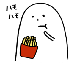 White thing in a hall sticker #2371063