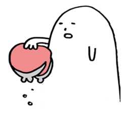 White thing in a hall sticker #2371065