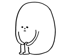 White thing in a hall sticker #2371071