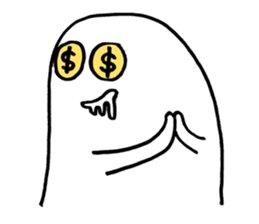 White thing in a hall sticker #2371081