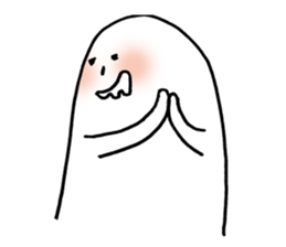 White thing in a hall sticker #2371083