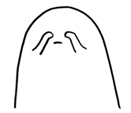 White thing in a hall sticker #2371085