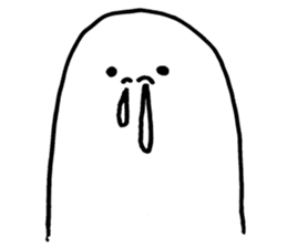 White thing in a hall sticker #2371088