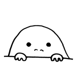 White thing in a hall sticker #2371089