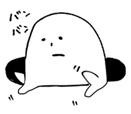 White thing in a hall sticker #2371094