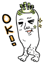 Daikon Ashi-san(fat legged girl) sticker #2371217