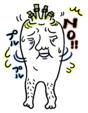 Daikon Ashi-san(fat legged girl) sticker #2371218