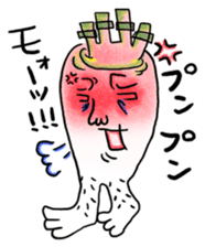 Daikon Ashi-san(fat legged girl) sticker #2371228