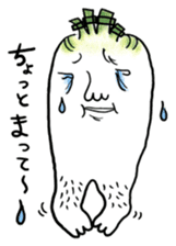 Daikon Ashi-san(fat legged girl) sticker #2371243