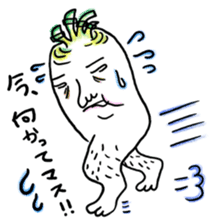 Daikon Ashi-san(fat legged girl) sticker #2371244