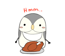 Hooty - the cute owl - grey color set sticker #2371685