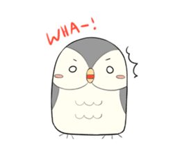 Hooty - the cute owl - grey color set sticker #2371689