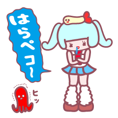 so cute high school girl sticker