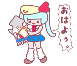 so cute high school girl sticker sticker #2372225