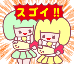 so cute high school girl sticker sticker #2372229