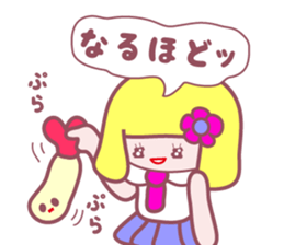 so cute high school girl sticker sticker #2372235