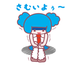 so cute high school girl sticker sticker #2372239