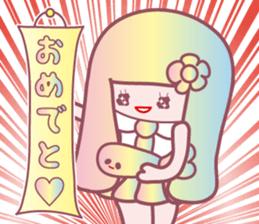 so cute high school girl sticker sticker #2372240