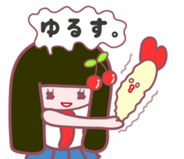 so cute high school girl sticker sticker #2372242