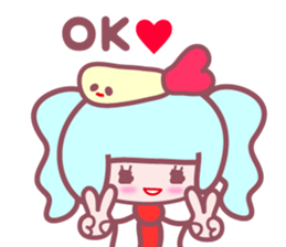 so cute high school girl sticker sticker #2372248