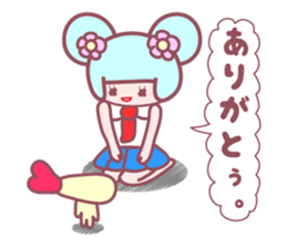 so cute high school girl sticker sticker #2372249