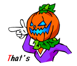 Halloween Scary Helloween Pumpkin Head sticker #2372938