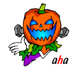 Halloween Scary Helloween Pumpkin Head sticker #2372942