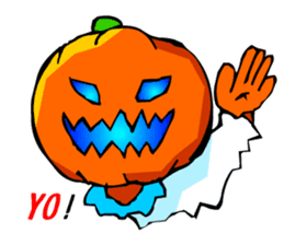 Halloween Scary Helloween Pumpkin Head sticker #2372948
