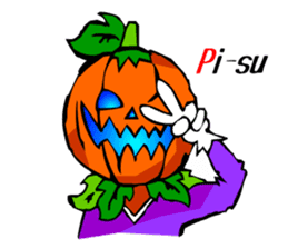 Halloween Scary Helloween Pumpkin Head sticker #2372951