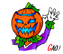 Halloween Scary Helloween Pumpkin Head sticker #2372952