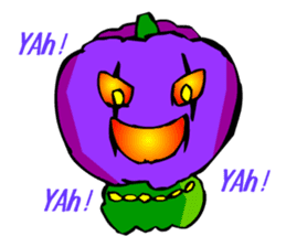 Halloween Scary Helloween Pumpkin Head sticker #2372953