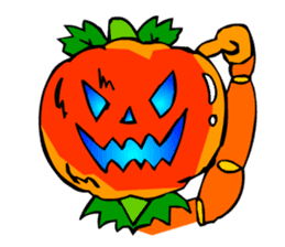 Halloween Scary Helloween Pumpkin Head sticker #2372954