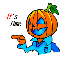 Halloween Scary Helloween Pumpkin Head sticker #2372955