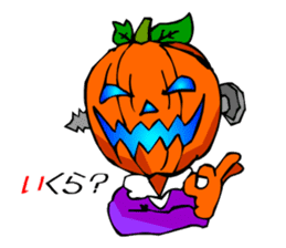 Halloween Scary Helloween Pumpkin Head sticker #2372957