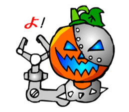 Halloween Scary Helloween Pumpkin Head sticker #2372962