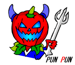 Halloween Scary Helloween Pumpkin Head sticker #2372964