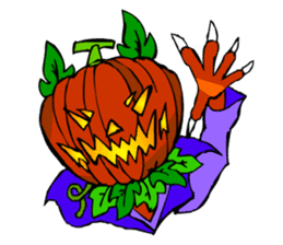 Halloween Scary Helloween Pumpkin Head sticker #2372966