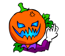Halloween Scary Helloween Pumpkin Head sticker #2372973