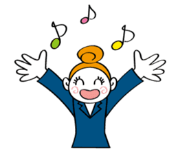 Woman's mind Business life sticker #2373818