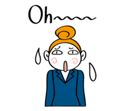 Woman's mind Business life sticker #2373821