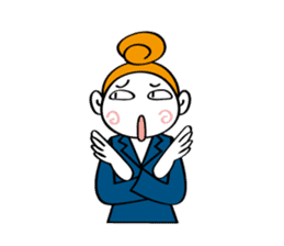 Woman's mind Business life sticker #2373823