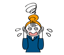 Woman's mind Business life sticker #2373824