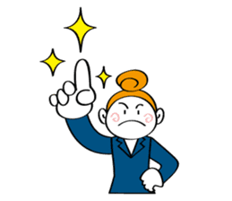 Woman's mind Business life sticker #2373825