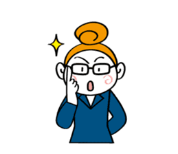 Woman's mind Business life sticker #2373826