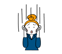 Woman's mind Business life sticker #2373827